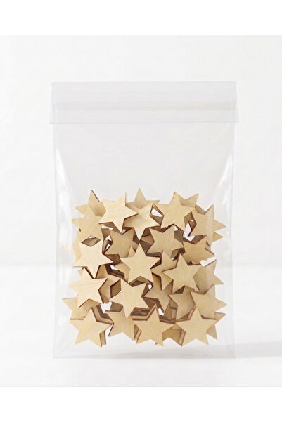 ih ihra Minik Yıldızlar Çocuk Odası Süsü: 3 cm Mdf Lazer Kesim Yıldız (100'lü...