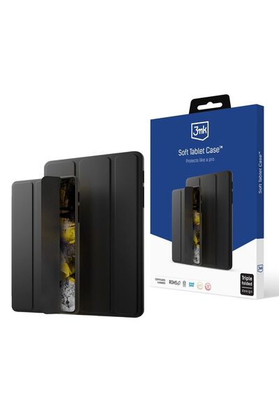 3MK Husă moale pentru tabletă pentru iPad Air de 11 inch, Negru