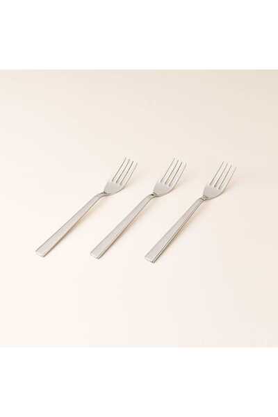 Erdem Rodos 3-Piece Dessert Fork - Silver