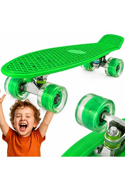 Hurt Skateboard pentru copii, Fishboard, roti luminoase, max 100 kg, plastic+...