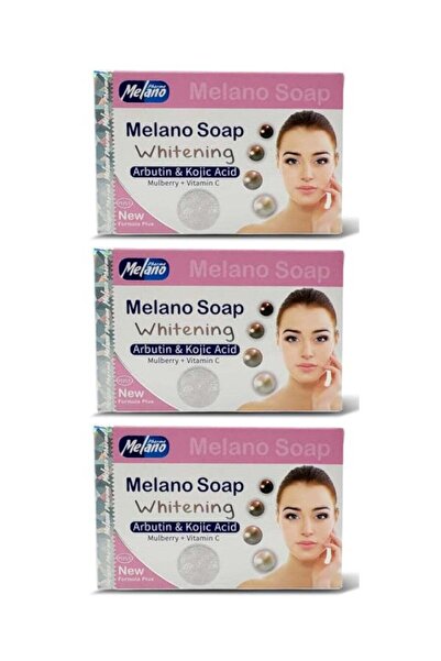 MELANO Pharma Whitening Soap with Arbutin & Vitamin C, 100g - Pack of 3