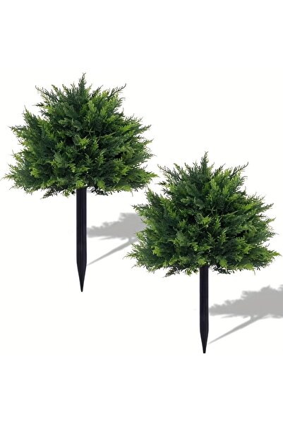 Choice green 2pcs Outdoor Artificial Greenery - High-Quality Large Spherical ...