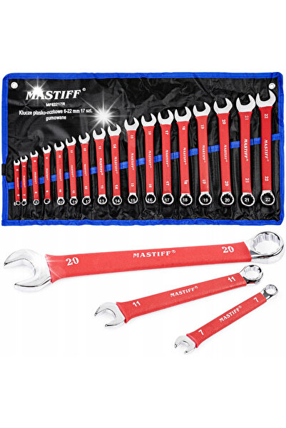 MASTIFF Set de chei plate din cauciuc Keys Plain Ocean 6-22 mm 17 bucăți