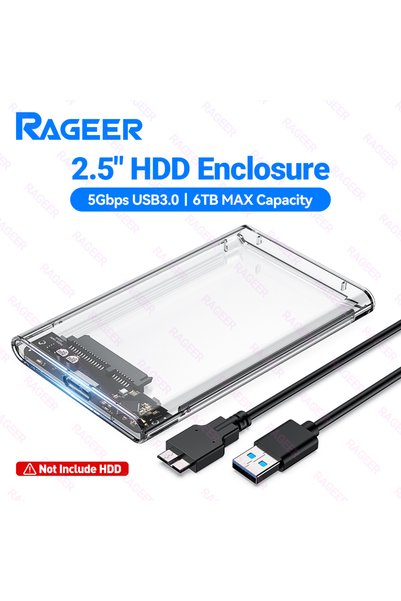 Choice قرص صلب خارجي SATA RAGEER مقاس 2.5 بوصة بسرعة 5 جيجابت في الثانية، علب...