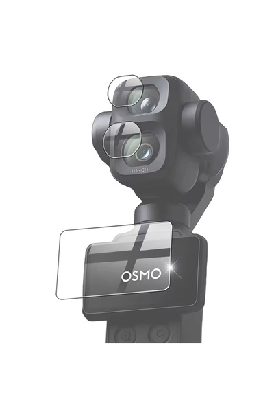 choice2 واقي شاشة من الزجاج المقوى لكاميرا DJI OSMO Pocket 4P بصلابة 9H لحماي...