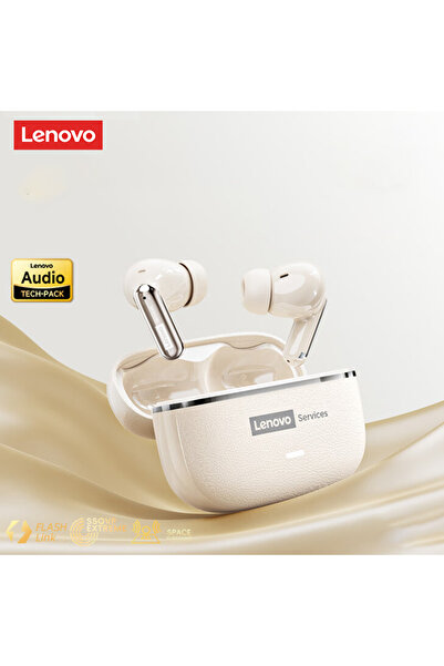 Choice1 سماعات أذن لاسلكية بلوتوث Lenovo LE208 بيج مع خاصية إلغاء الضوضاء وصو...
