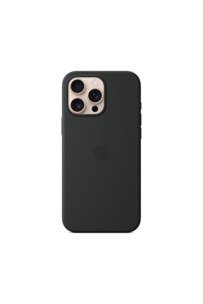 Apples to Pears Husă Apple din silicon Magsafe pentru iPhone 16 Pro Max Negru