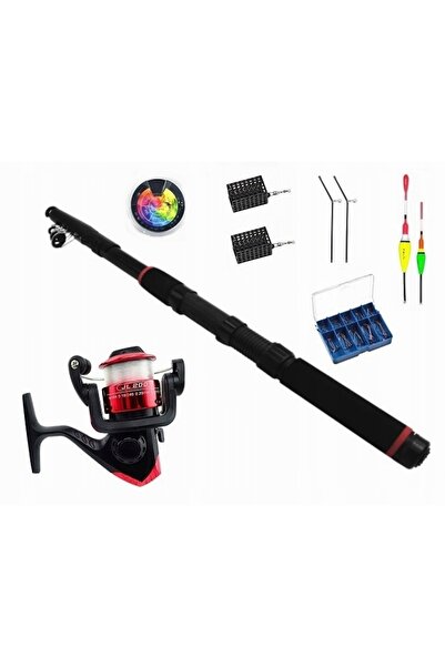 Miracle Fish Set de pescuit: Lansetă telescopică 2,1M + Mulineta + Accesorii ...