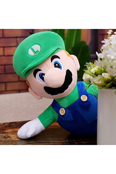 Toys Big Mario Bros Luigi Jucărie de pluș îmbrățișabilă, Figurină de pluș, Ur...