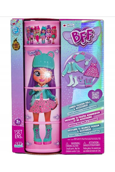 Cry Babies Păpușă Bff Lala Păr Mov 20 cm + Accesorii Seria 2 908369