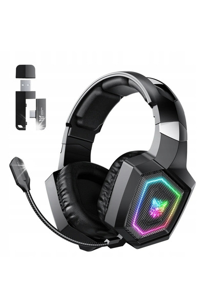 Onikuma Căști de gaming Gt806 cu microfon, wireless Bt 5.4, RGB
