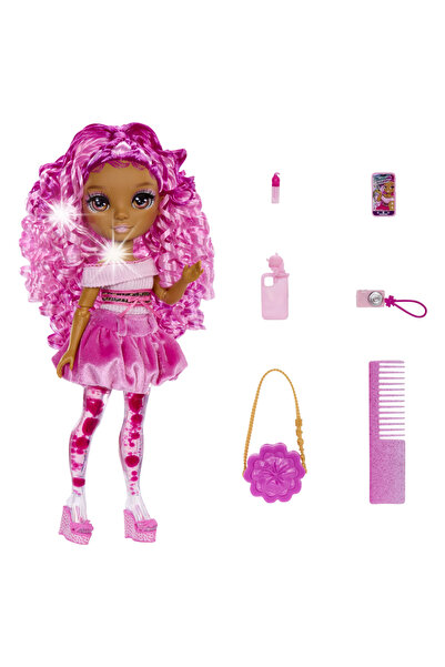 mgatelier Rainbow High Sparkle & Shine Păpușa Lelani Roz cu Picioare Magice 4...