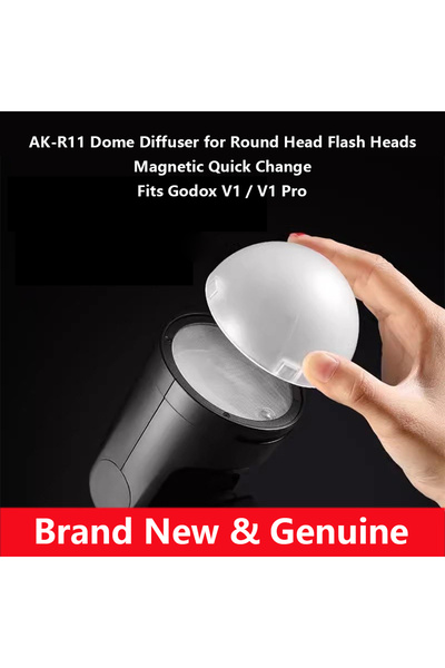 Choice WHITE AK-R11 Soft Light Kit, Magnetic Diffusion Dome, Compatible with ...