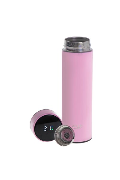 adler Termos LED de 473ml cu afișaj de temperatură pentru cafea, ceai, mașină