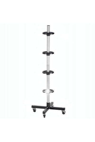 SilverTools Suport vertical pentru anvelope, pentru 4 anvelope cu roți.