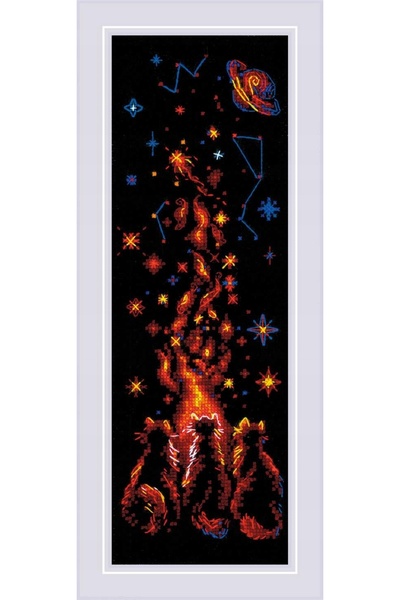NO BRAND Riolis 1892 Magia Nopții - Kit de broderie punct în cruce 10X30 cm