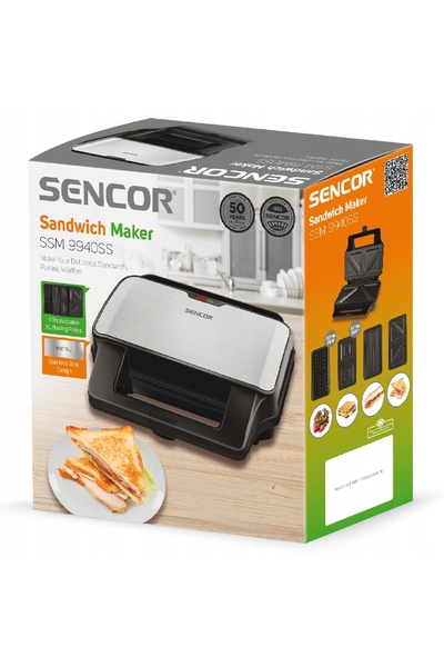 Sencor Aparat de gogoși și grill 4 în 1 9940SS 900W