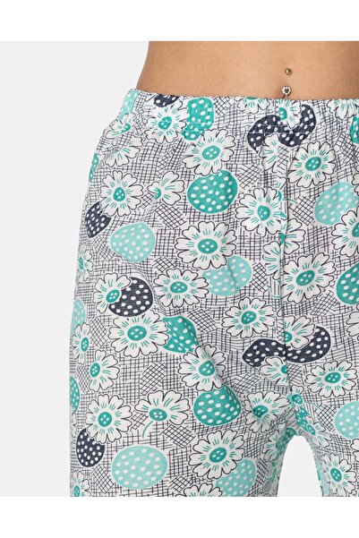 NO BRAND Set pijamale de damă din bumbac, bluză cu mânecă lungă + pantaloni 1...