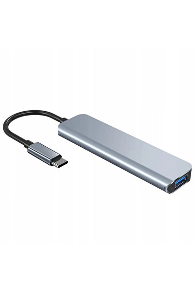 NO BRAND Hub USB C tip splitter cu cititor de carduri SD și Micro SD