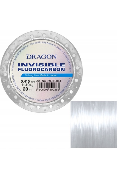 NO BRAND Plecionka Fluorocarbon Invisible Dragon 0.60mm 20m transparentă 17,90kg