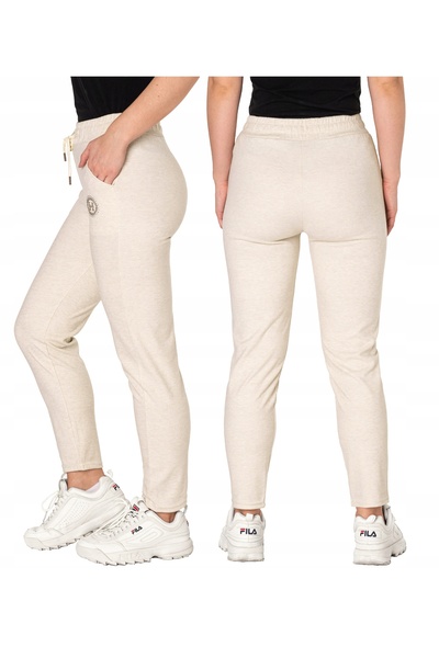 NO BRAND Pantaloni de trening sport eleganți, de damă, din bumbac, mărimi mar...