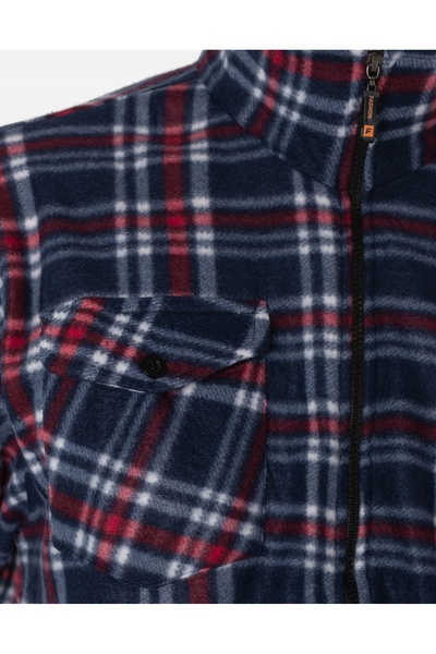 NO BRAND Cămașă călduroasă din fleece pentru bărbați, căptușită 231-02 XXL