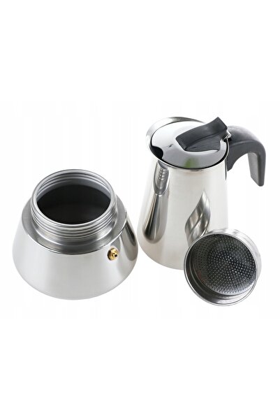NO BRAND Cafetieră pentru 2 căni - 100 ml, din aluminiu turnat, pentru inducție