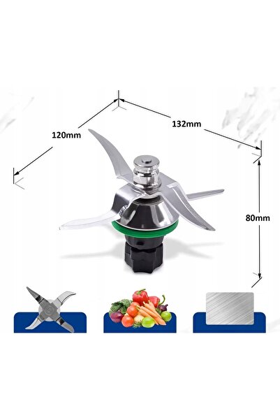 NO BRAND Cuțit pentru Vorwerk Thermomix Tm5/Tm6 cu inel de etanșare Sus402