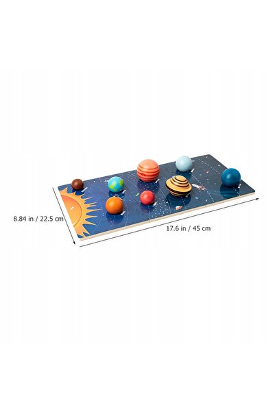 NO BRAND Jucării din lemn, puzzle solar, educative, pentru copilărie timpurie