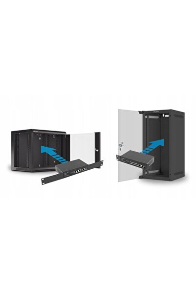 Lanberg Switch 4x 100mb PoE+/2x 100mb Rack 10 inch și 19 inch Fast Ethernet 60W