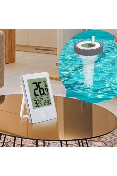 NO BRAND Termometru digital plutitor pentru monitorizarea temperaturii interi...