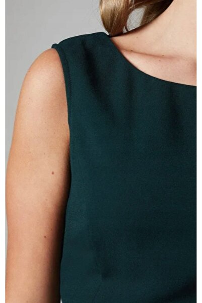 NO BRAND Rochie maxi clasică verde închis cu bretele late Coast 158