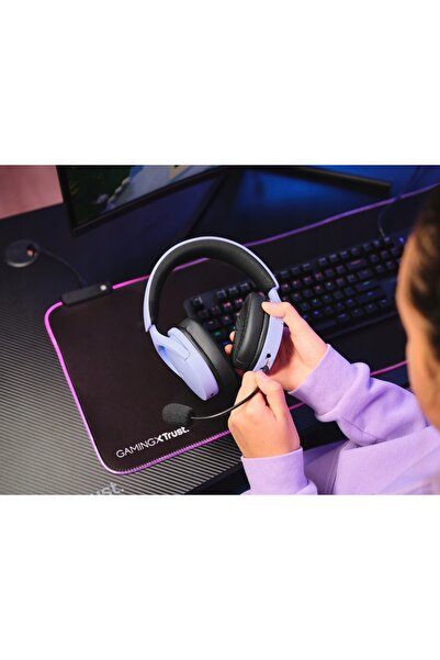 NO BRAND Căști de gaming wireless cu microfon pentru PC și consolă 2.4GHz Blu...