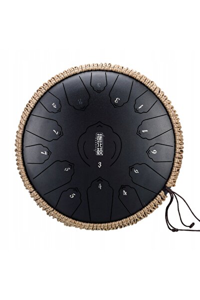NO BRAND Hluru Twl15-14-Inblack Tongue Drum Negru Tank Handpan Tongue Drum