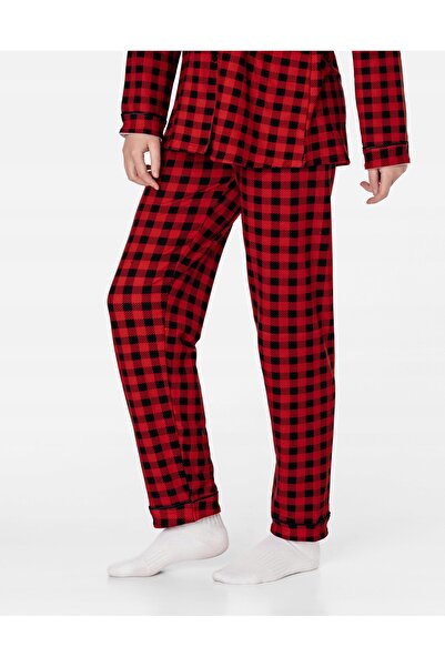 NO BRAND Pijamale groase și călduroase din bumbac pentru femei, cămașă și pan...
