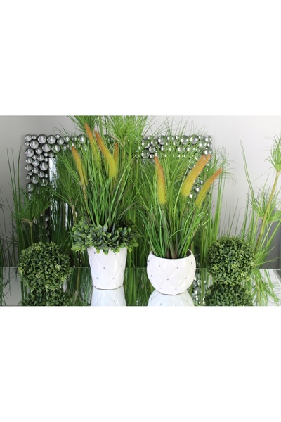 NO BRAND Artpol Iarbă artificială decorativă în ghiveci Plantă decorativă 45 cm