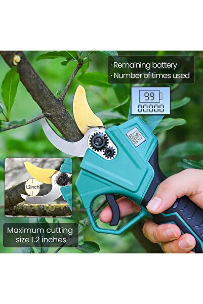NO BRAND Foarfecă electrică fără fir de 30mm, 2000mAh, 21V, autonomie de lucr...