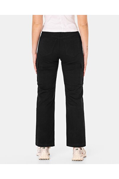 NO BRAND Pantaloni largi de damă, stil cargo, Suedia, cu picior larg și lejer...