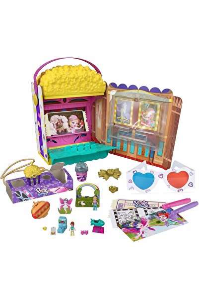 NO BRAND Păpușa Polly Pocket Mattel 21.5 cm Set de cinema cu popcorn