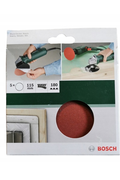 NO BRAND Disc abraziv Bosch 115mm P180 5 bucăți 2609256B40