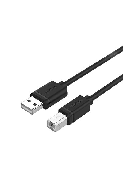 Unitek Cablu USB 2.0 la USB-B AM-BM, negru, 2m, pentru imprimantă