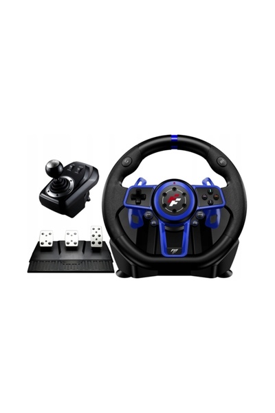 Flashfire Volan 900 °   Cu vibrații, 3 pedale, 6 trepte, F111 PC/PS5/Switch