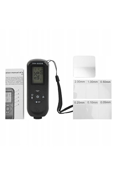 NO BRAND Ghiușor de măsurare a grosimii vopselei cu sondă și afișaj LCD 0~2000µm
