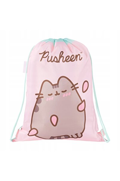 NO BRAND Set școlar pentru fete: Rucsac, Penar, Borsetă, Pusheen Roz