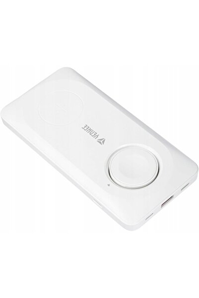 NO BRAND Yenkee ypb 510 3 în 1 10.000mAh power bank wireless Li-Pol alb MagSafe