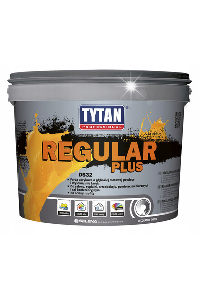 NO BRAND Vopsea Acrilică Perete Tavan Titan Professional Regular Plus Alb 2,5L