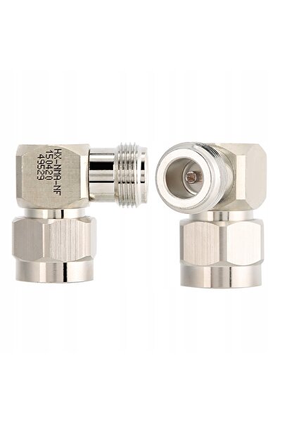 NO BRAND Adaptor unghiular N-tată la N-mamă, Conector priză unghiulară, 50 Oh...