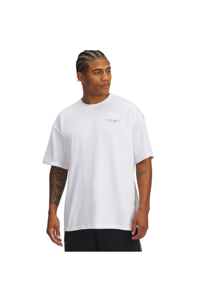 Under Armour PJT RCK HWT SS 1389950-100 Λευκό M