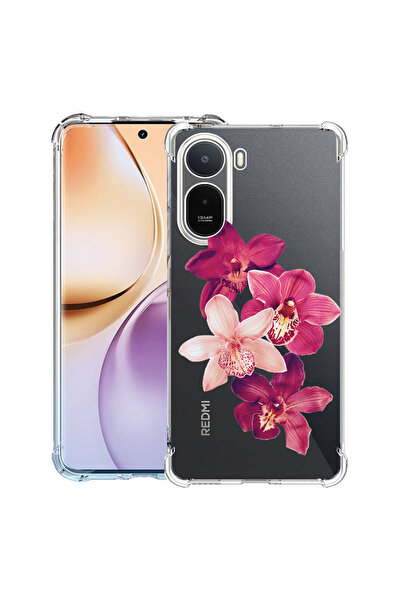 bestcase ®   Противоударен калъф Husa за Xiaomi Redmi A7 Pro, Флорален - Черв...