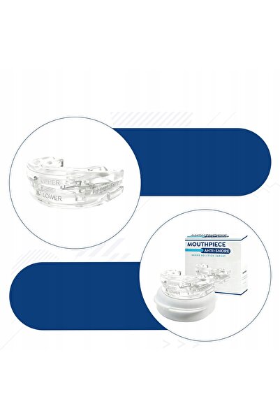 NO BRAND Dispozitiv termoplastic anti-sforăit și anti-răsucire cu dinții + Cutie